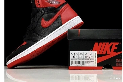 RED RETRO JORDAN 1 "HOMAGE 861428-061 HOME" AIR TO 0731